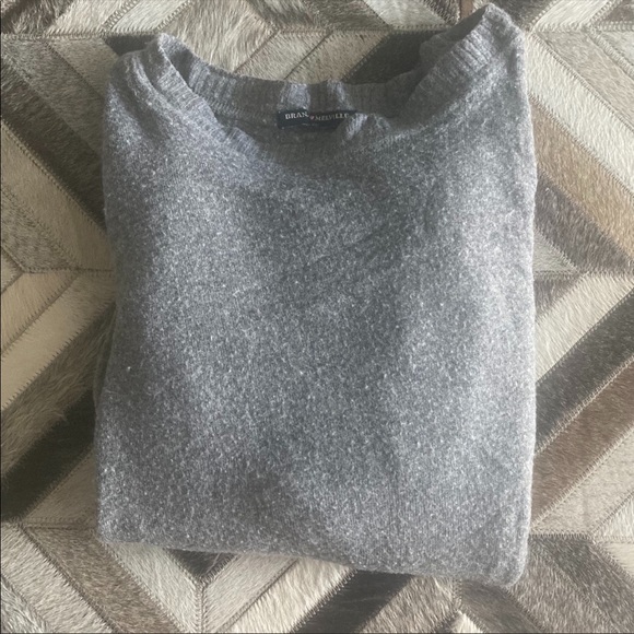 BRANDY MELVILLE Grey Long Sleeve Sweater Shirt OS - Picture 2 of 3